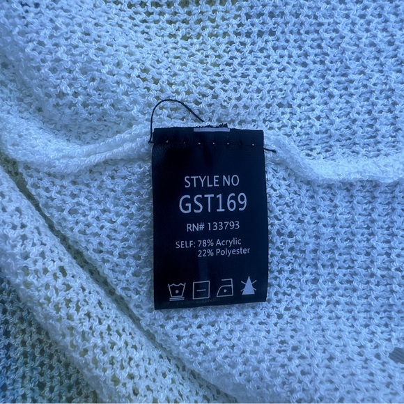 POL Retro Butterfly Lightweight Sweater Wide Neck Oversized - Picture 9 of 11